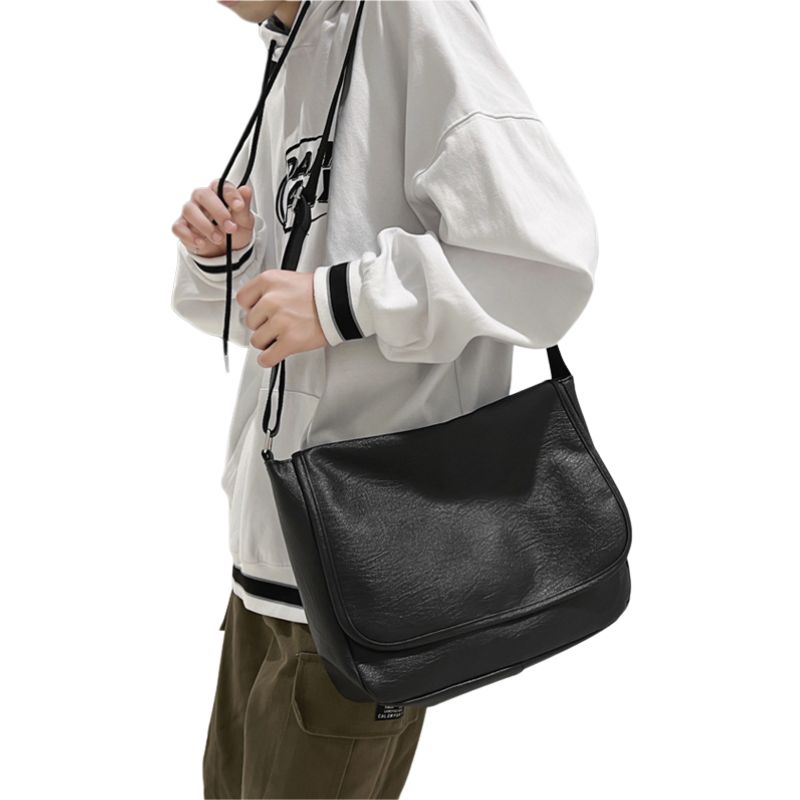PU Leather Messenger Bag