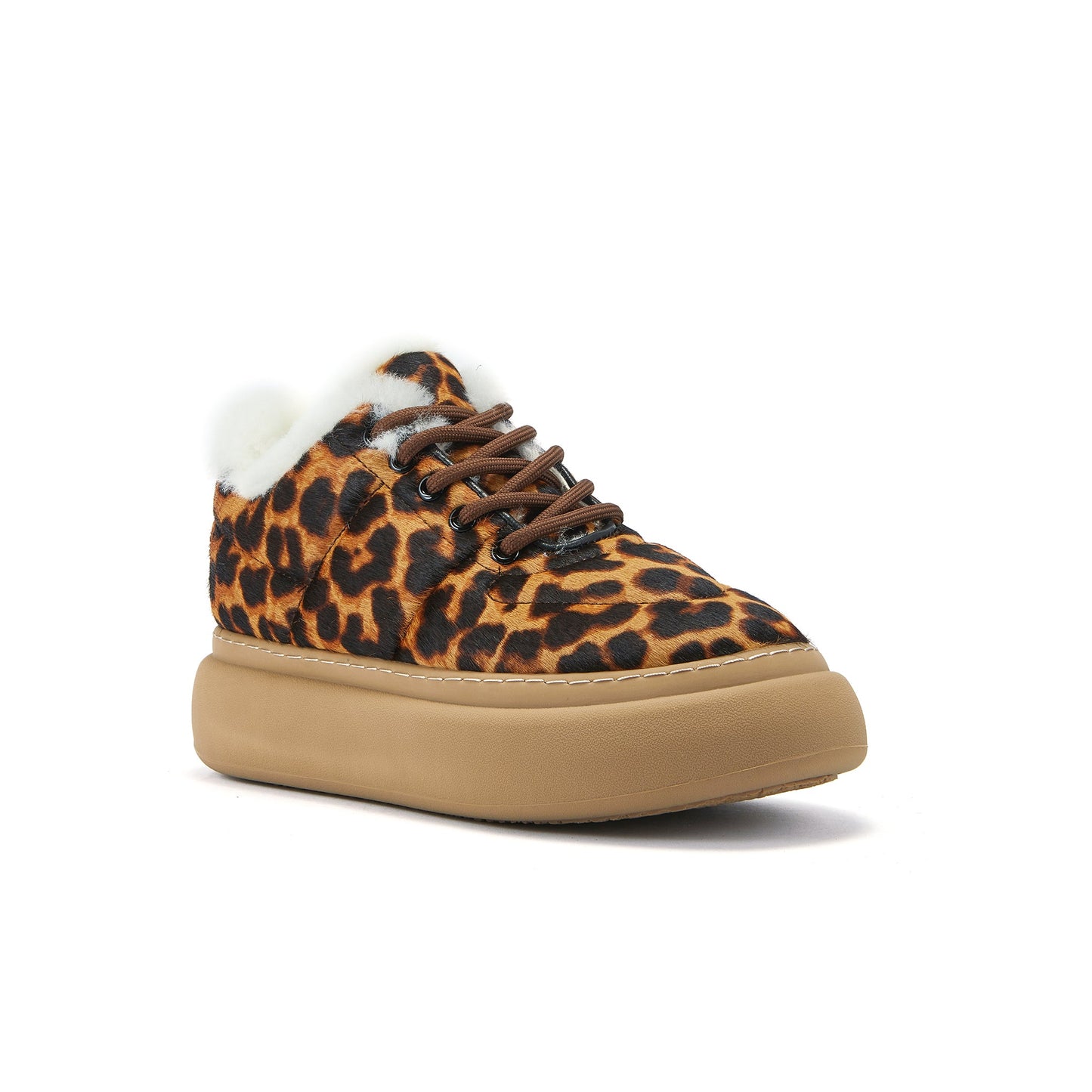 Lace Up Sneaker Ultra Low Cut Pyxis Leopard Australia Luxe Collective