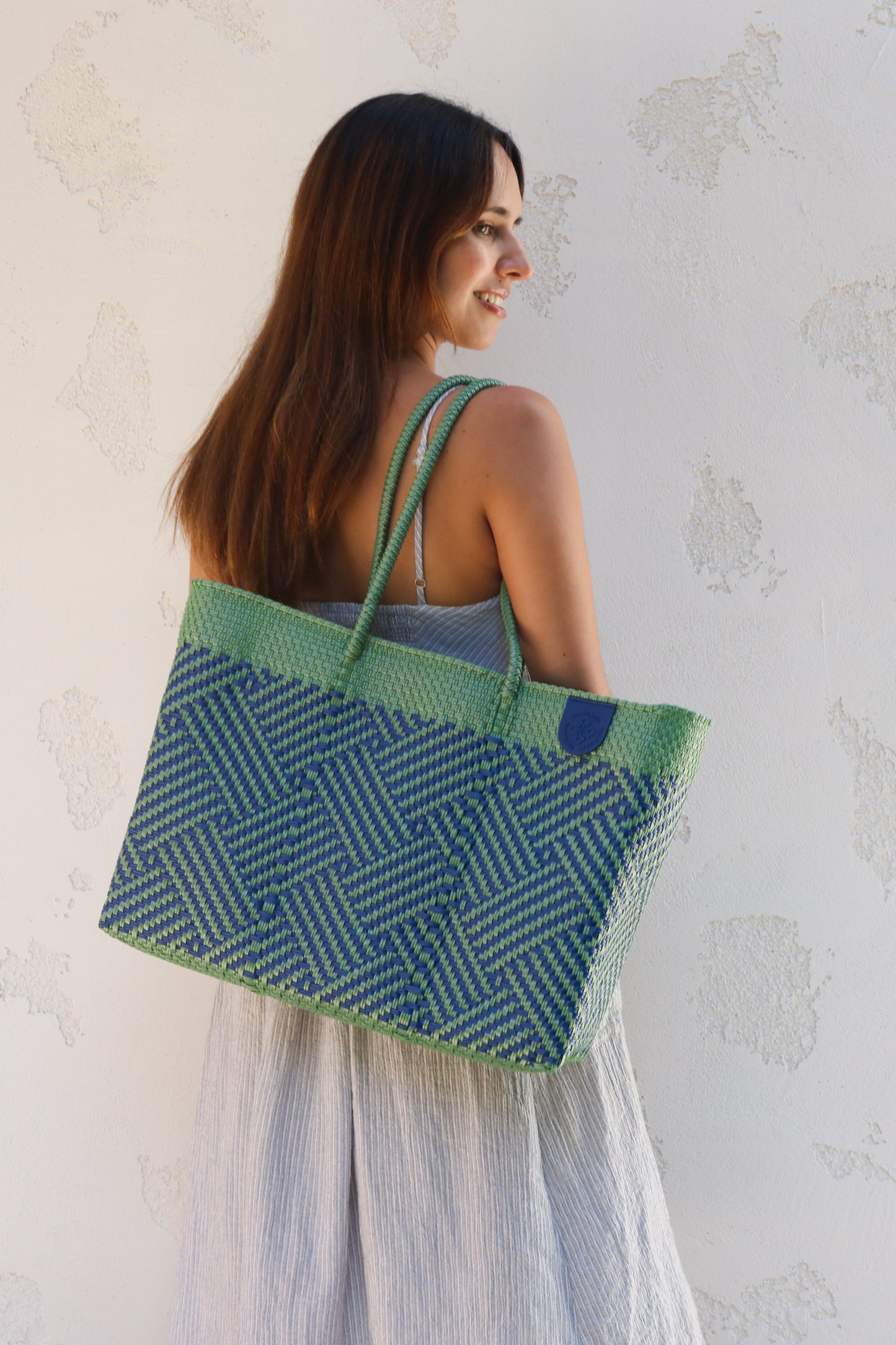 Woven Super Tote Water-Resistant Tote Palmera