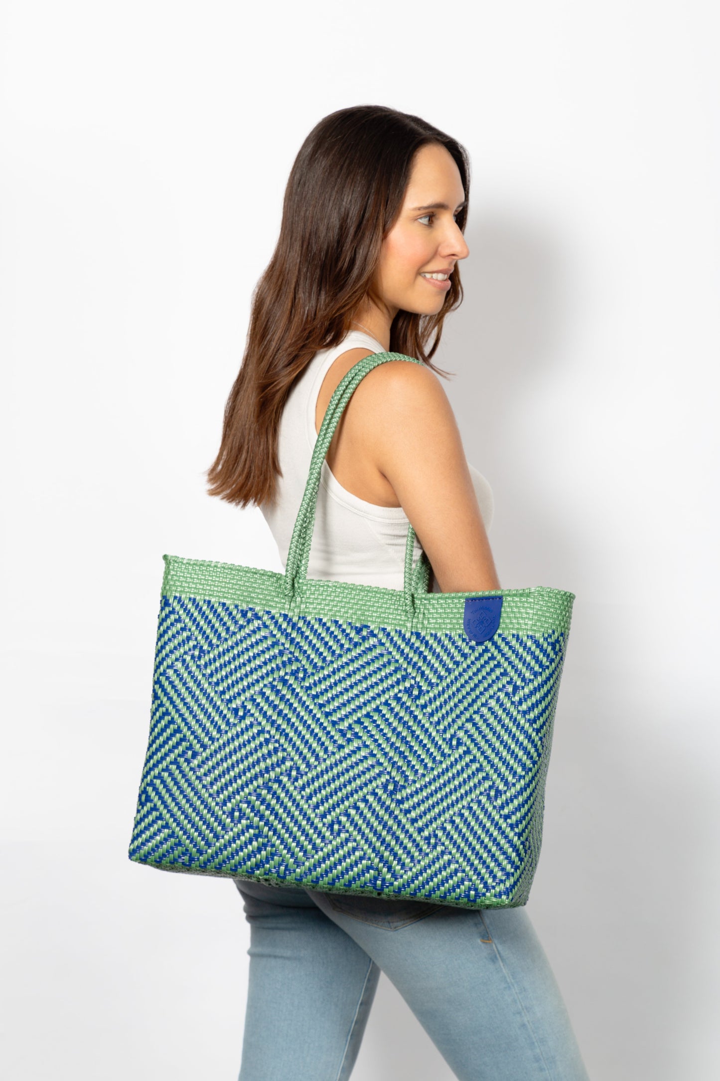Woven Super Tote Water-Resistant Tote Palmera