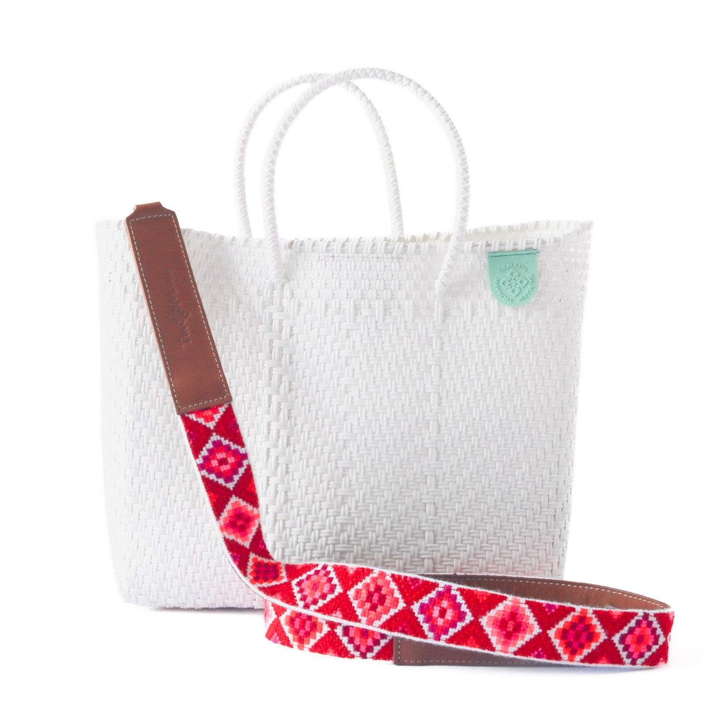 Medium Woven Crossbody Bag Eco-Friendly Resort Collection Paloma