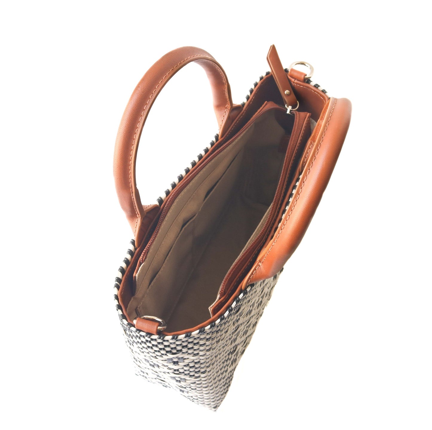 Panda Small Woven Crossbody Bag Lightweight Durable Tote Tin Marin