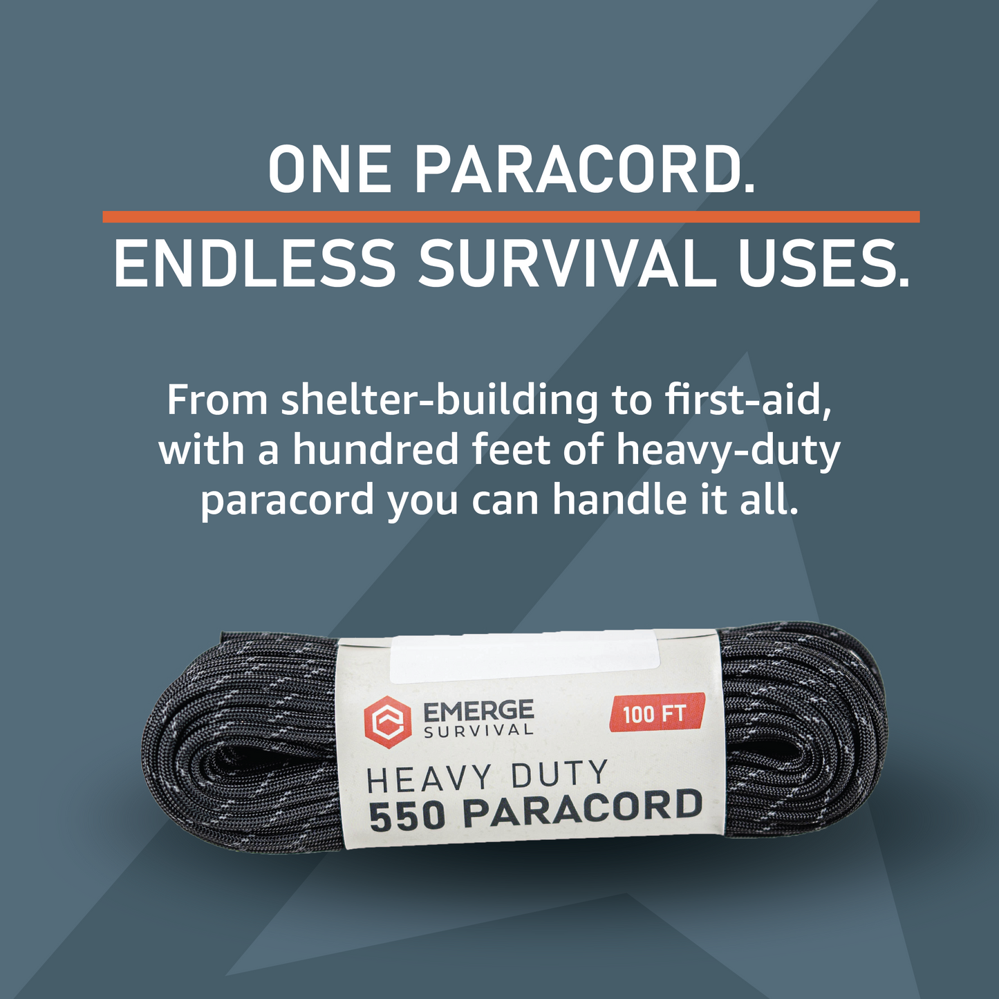 Heavy Duty 100ft Paracord Type III 550 Cord