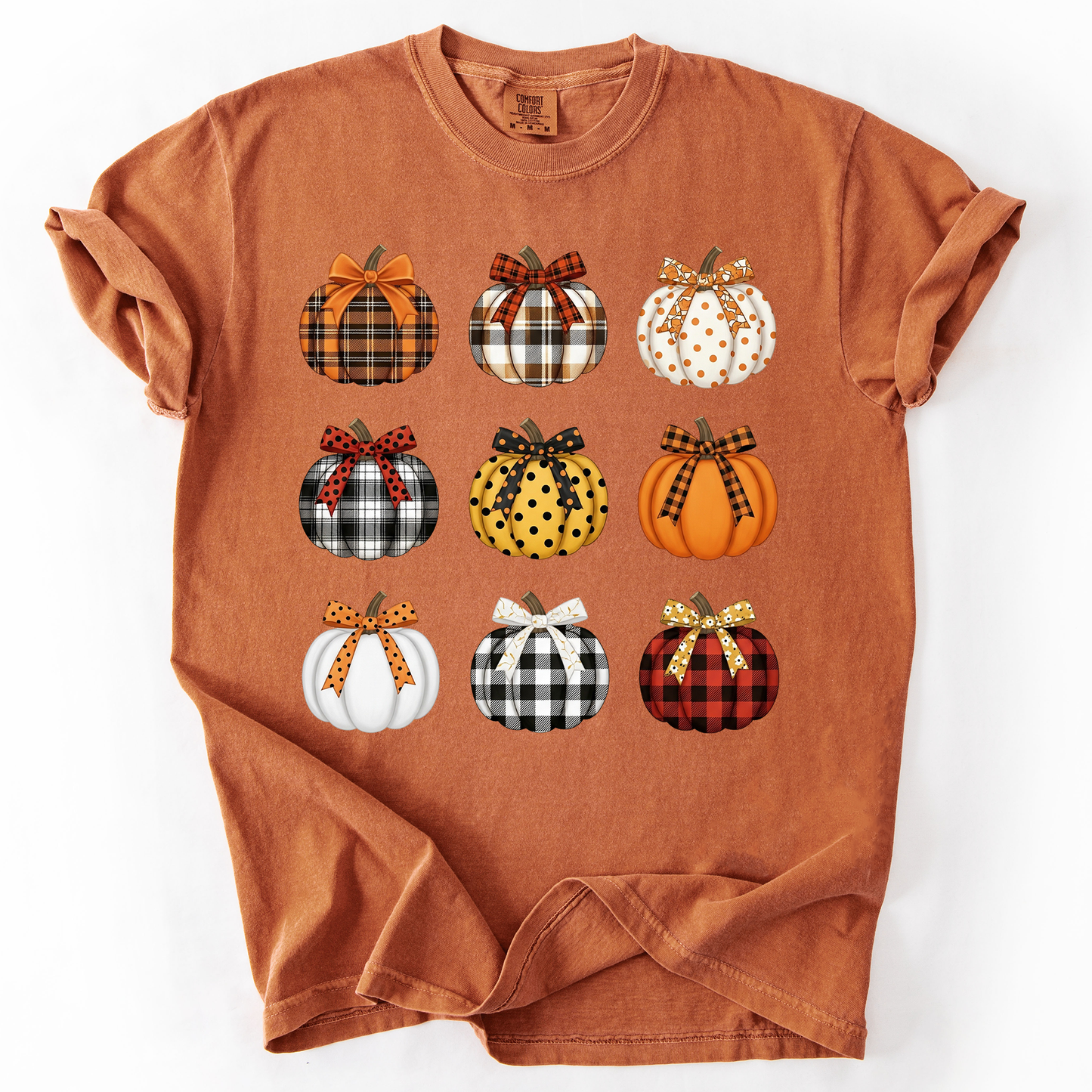 Patterned Pumpkins, Classic, Halloween, Fall, Autumn, Comfort Colors T-Shirt
