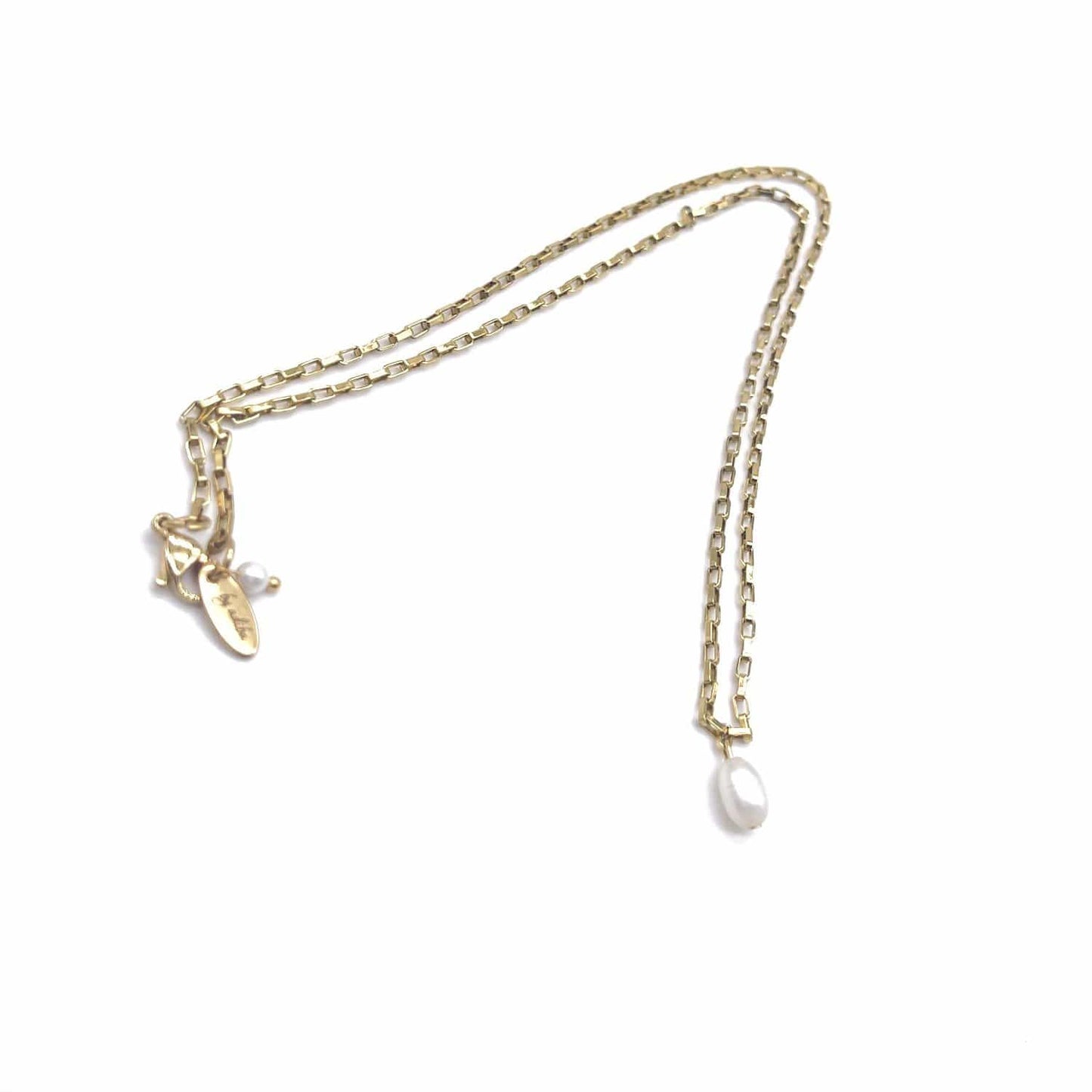 Calandiva 18k Gold Plated Fresh Stone Necklace ADIBA