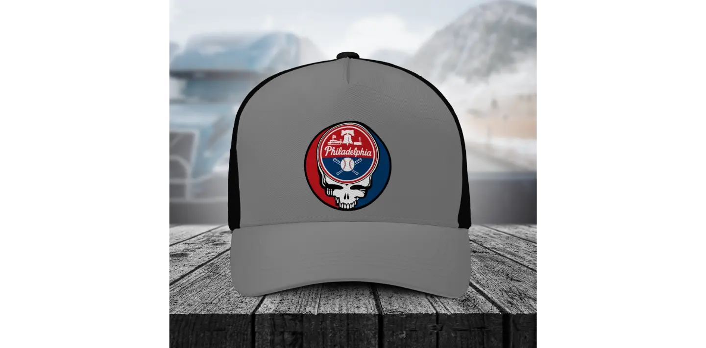 Grateful Dead Stealie Trucker Cap Philadelphia Edition Ballpark Collection