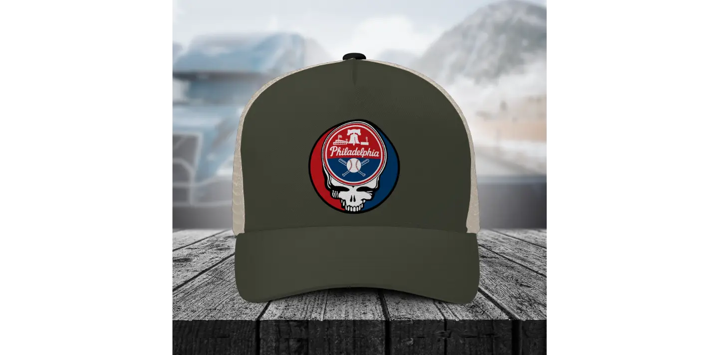 Grateful Dead Stealie Trucker Cap Philadelphia Edition Ballpark Collection