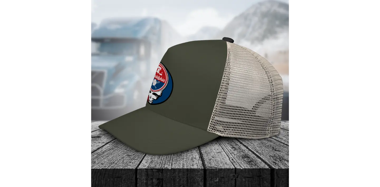 Grateful Dead Stealie Trucker Cap Philadelphia Edition Ballpark Collection