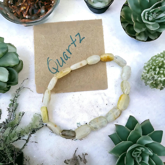 Healing Clear Quartz Adjustable Bracelet by Beauty by Dani