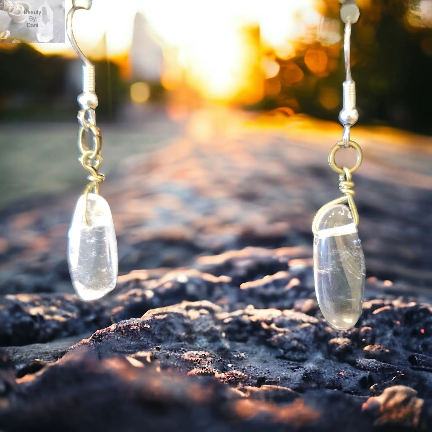 Clear Quartz Healing Earrings High-Quality Clear Quartz Jewelry