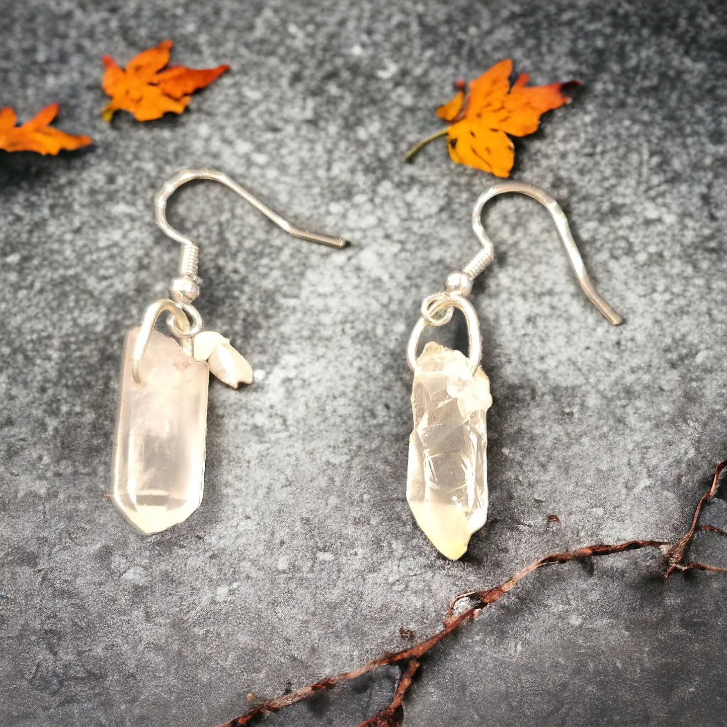Clear Quartz Healing Earrings High-Quality Clear Quartz Jewelry