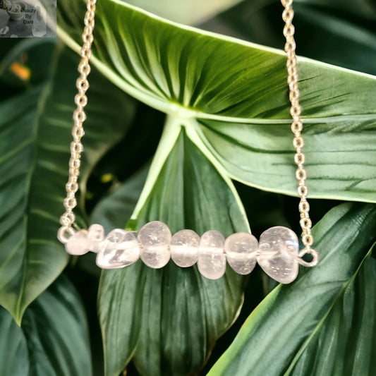 Healing Clear Quartz Crystal Necklace Beauty by Dani