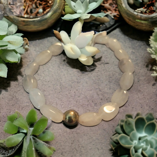 Clear Quartz Healing Bracelet Natural Stone Jewelry Beauty by Dani