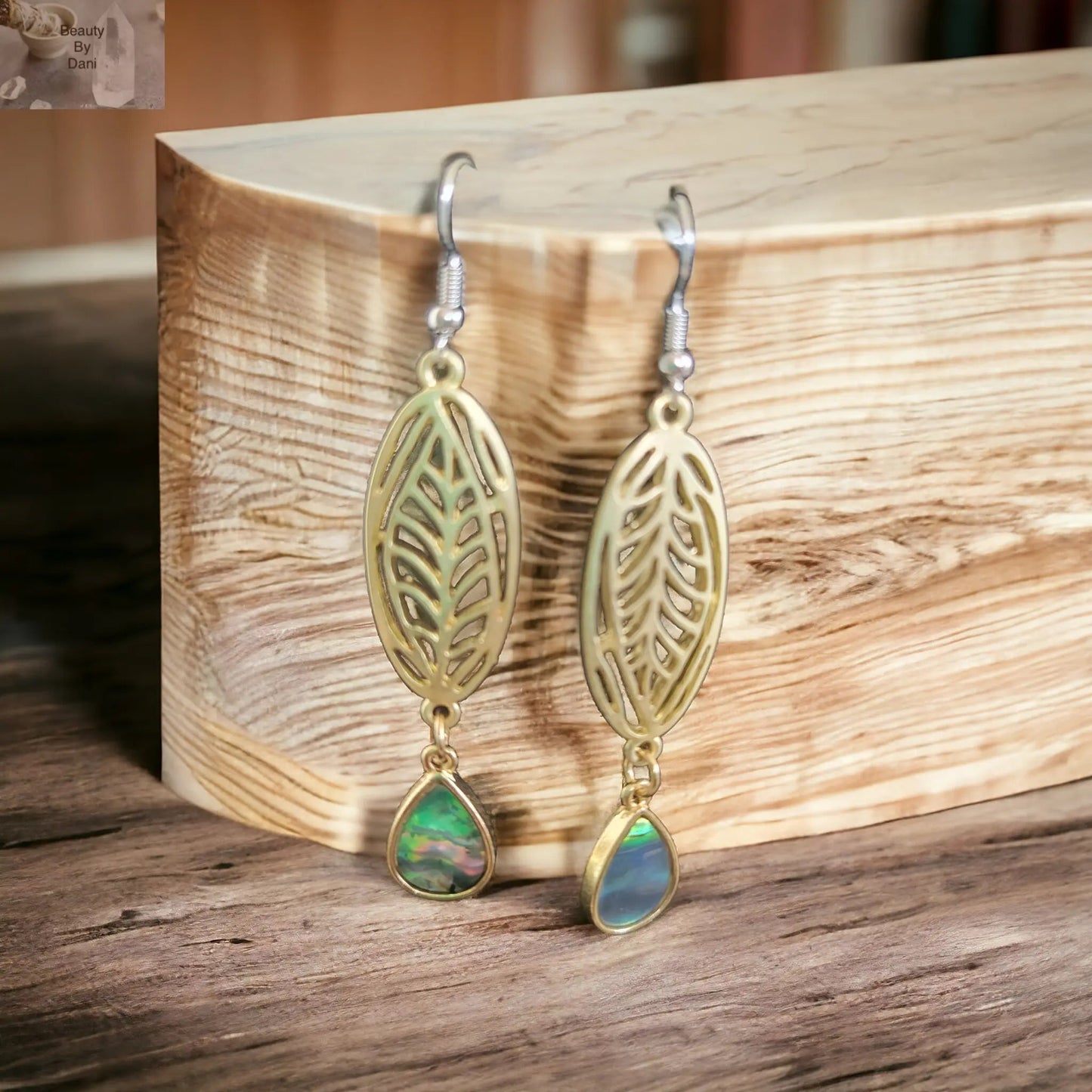 Hypoallergenic Abalone Earrings with Stainless Steel Posts Jewelry