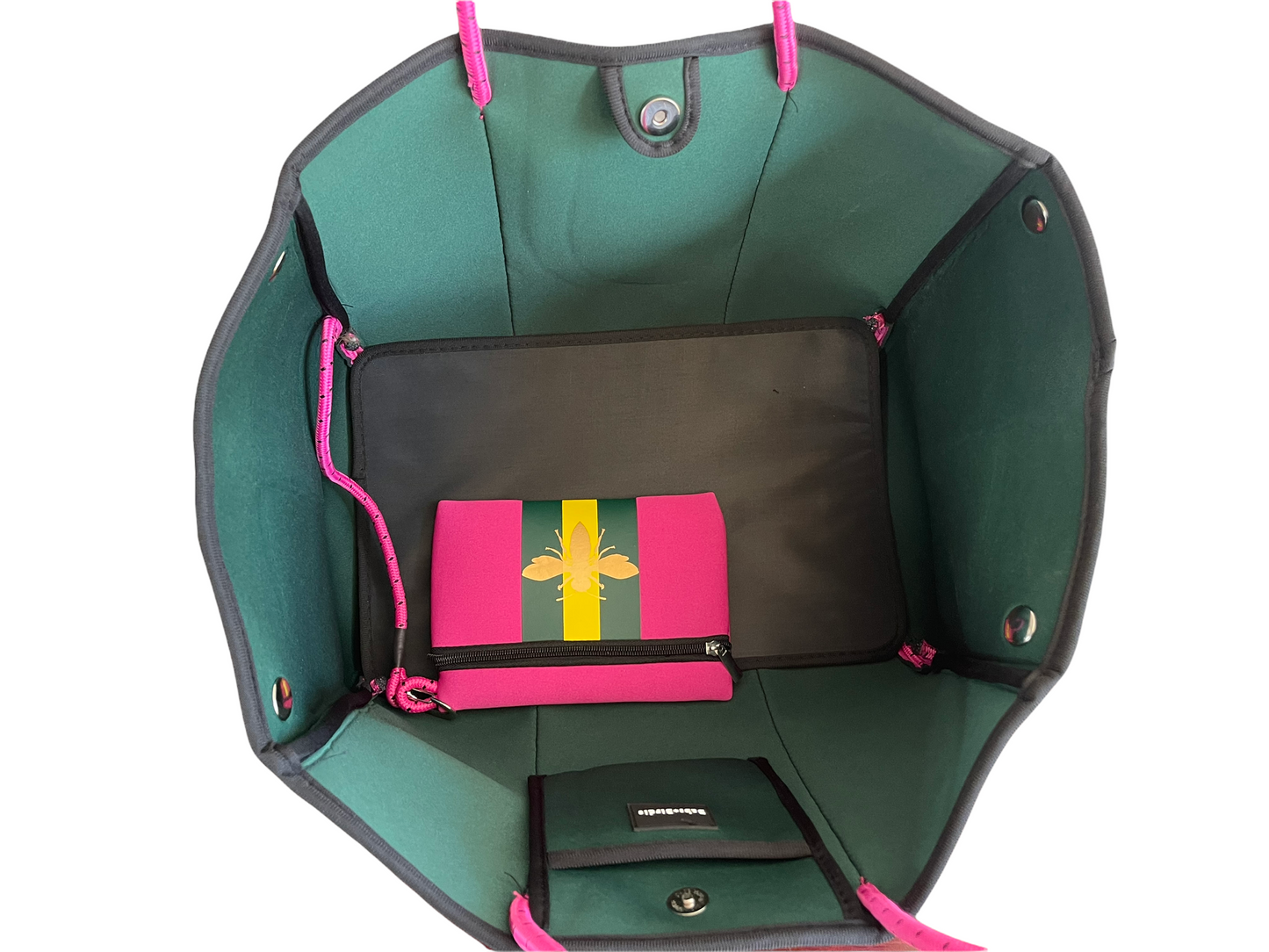 Neoprene Fuchsia Tote The Aniella Neoprene Tote Babs+Birdie