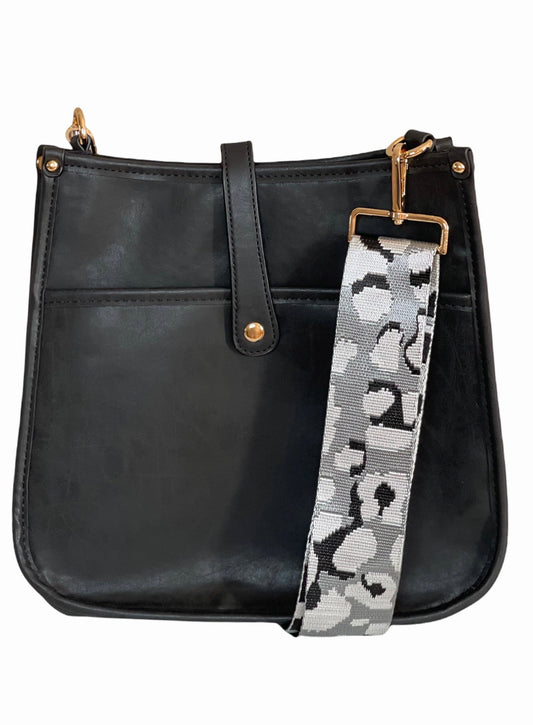 Vegan Leather Black Crossbody Bag Babs+Birdie