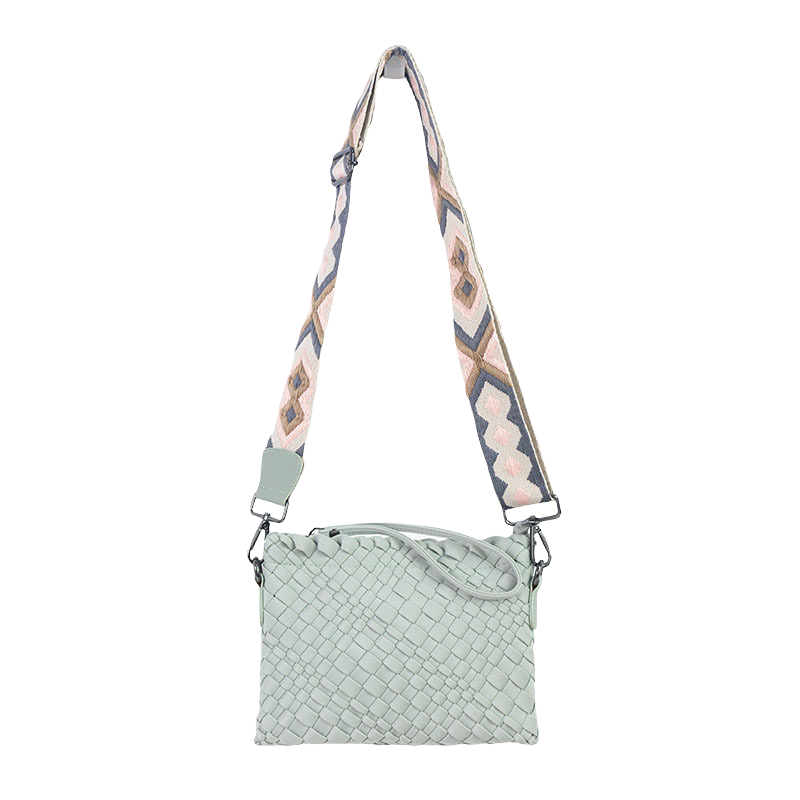 Woven Neoprene Gray Crossbody Bag The Bella by Babs+Birdie