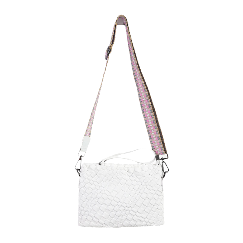 Woven Neoprene Crossbody True White Bag Babs+Birdie