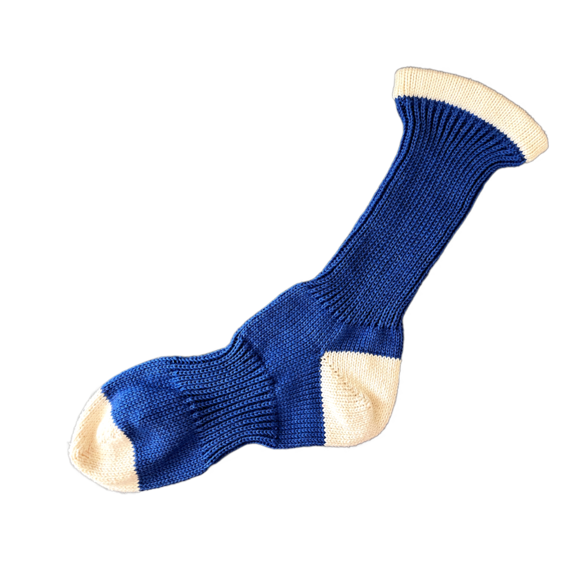 100% Cotton Blue As An Ox Sport Crew Socks Men's