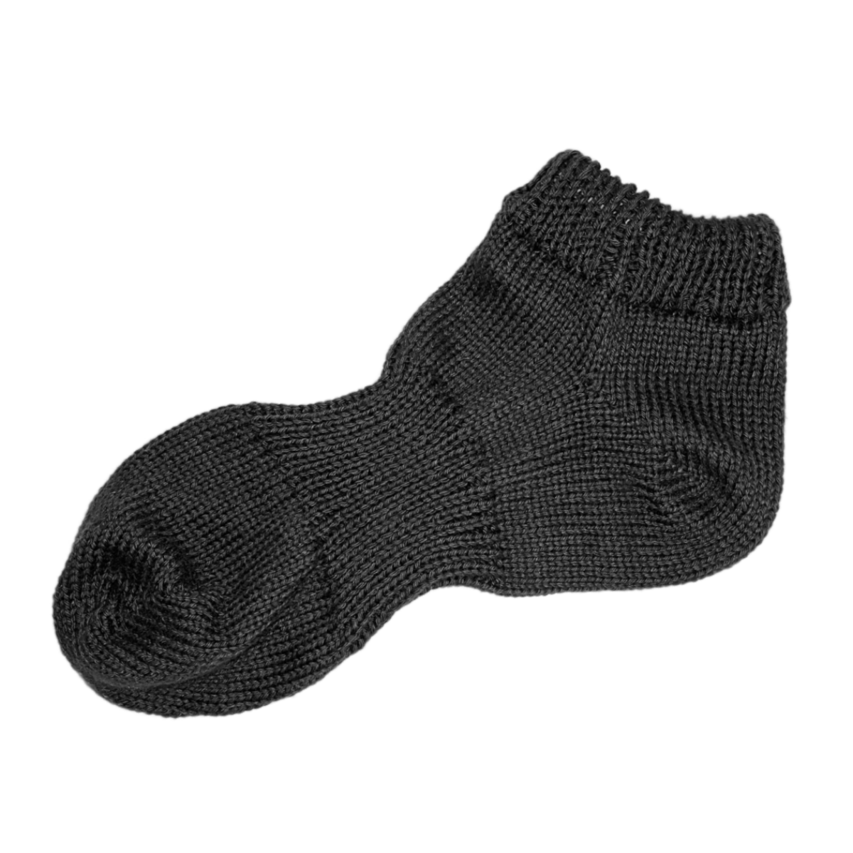 Men's 100% Cotton Sport Ankle Socks Black Color Solid