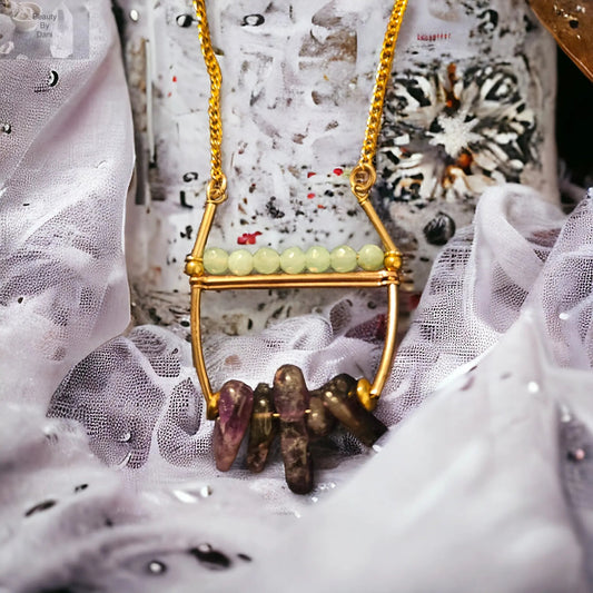 Amethyst 18in Stainless Steel Healing Necklace