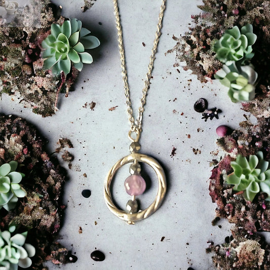 Amethyst Healing Stainless Steel Pendant Necklace