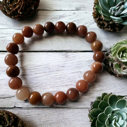 Purple Aventurine Healing Bracelet Stylish Elastic Adjustable Beauty by Dani