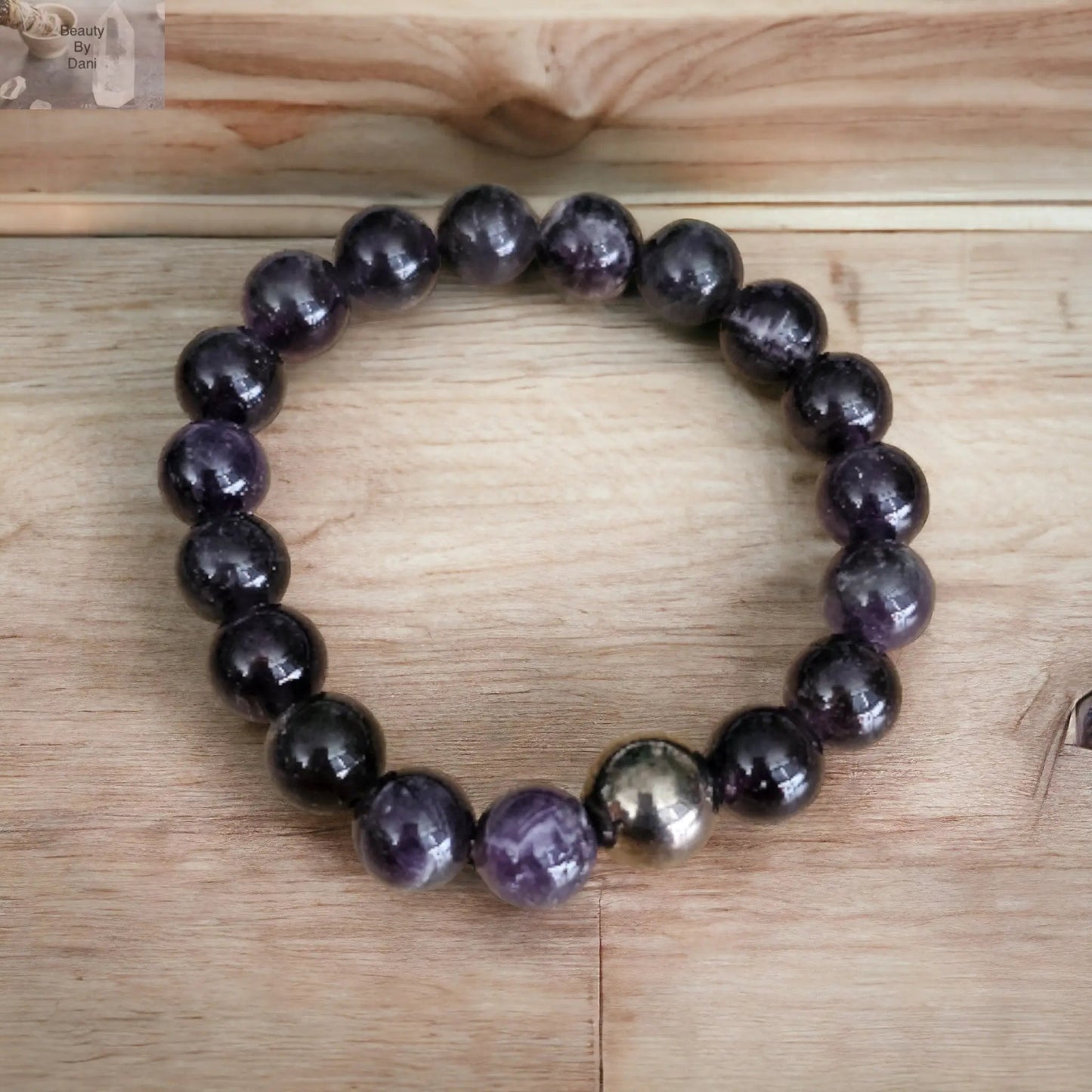 Natural Amethyst Deep Purple Healing Bracelet Beauty by Dani