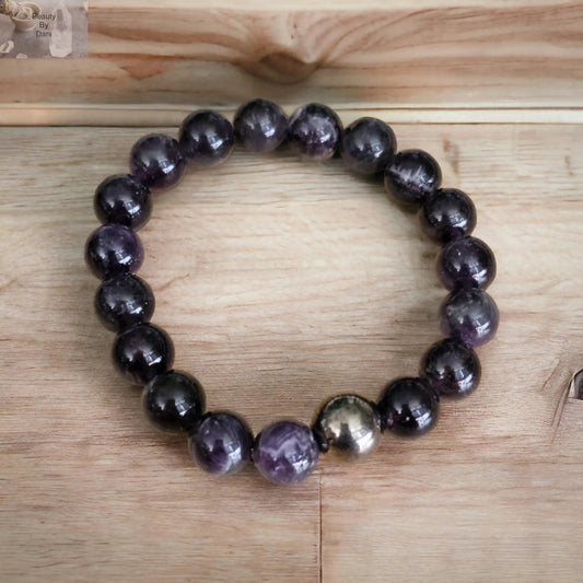Natural Amethyst Deep Purple Healing Bracelet Beauty by Dani