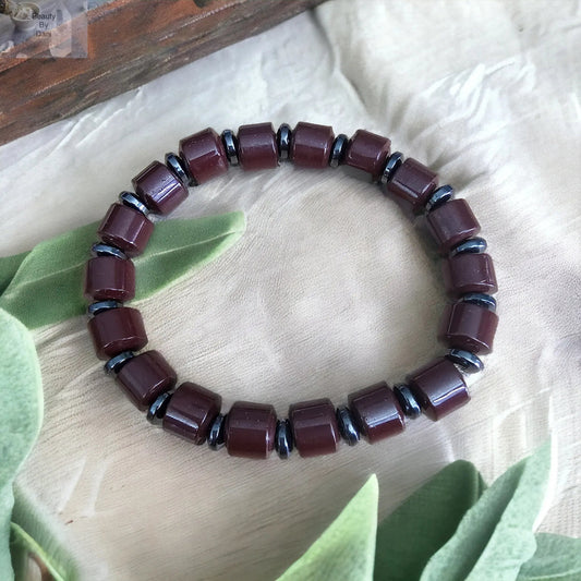 Hematite Brown Spacers Bracelet Beauty by Dani