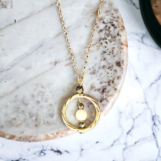 Rose Quartz Healing Pendant Necklace Jewelry by Beauty by Dani
