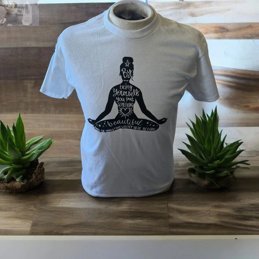 By Being Yourself Cotton Crew Neck T-Shirt