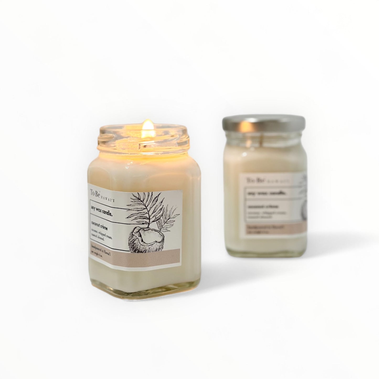 Coconut Crème Scented Soy Wax Candle