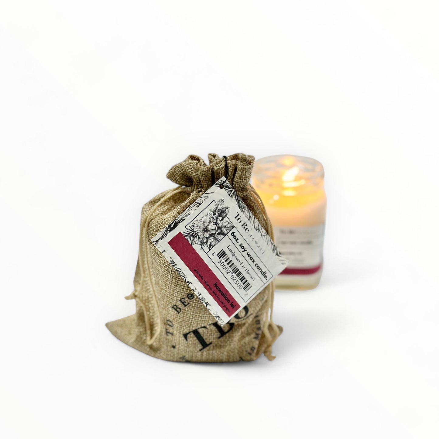 Hawaiian Lei Soy Wax Candle Tropical Floral Scent