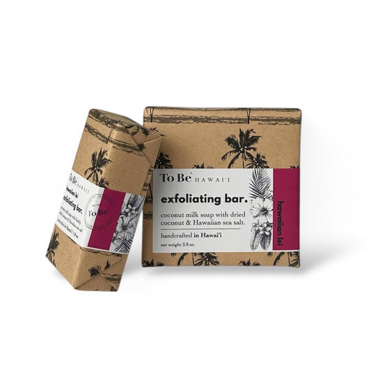 Hawaiian Lei Coconut and Sea Salt Exfoliating Bar
