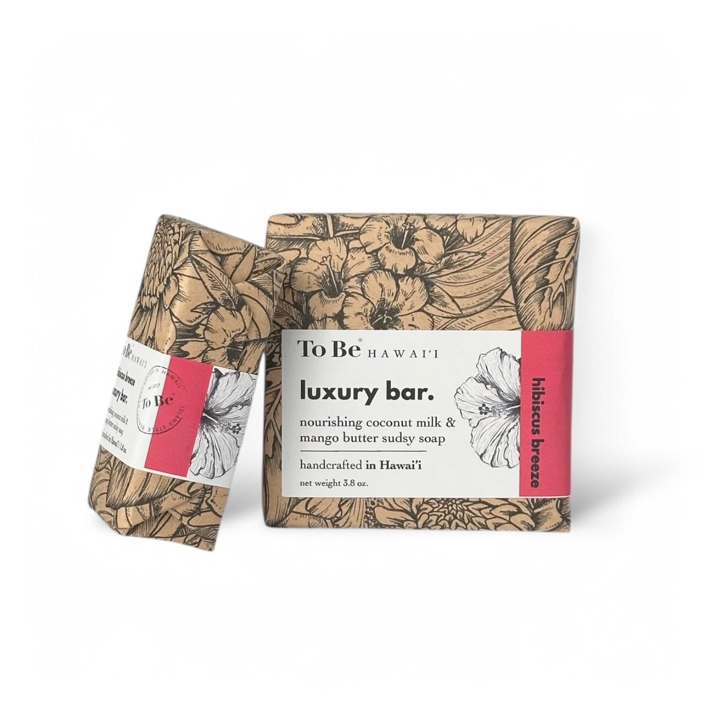 Hibiscus Breeze Luxury Bar Soap with Coconut Milk and Mango Butter