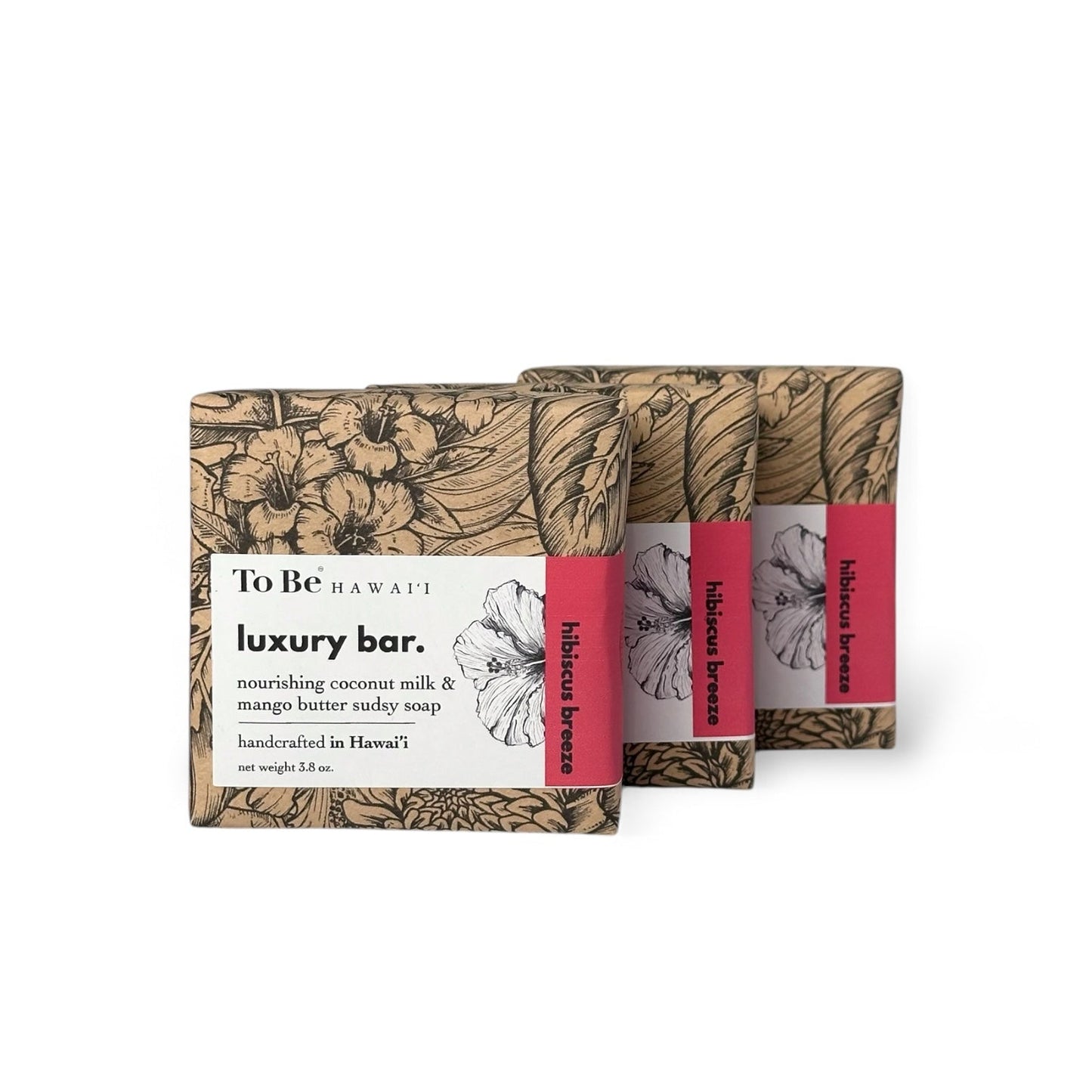 Hibiscus Breeze Luxury Bar Soap with Coconut Milk and Mango Butter