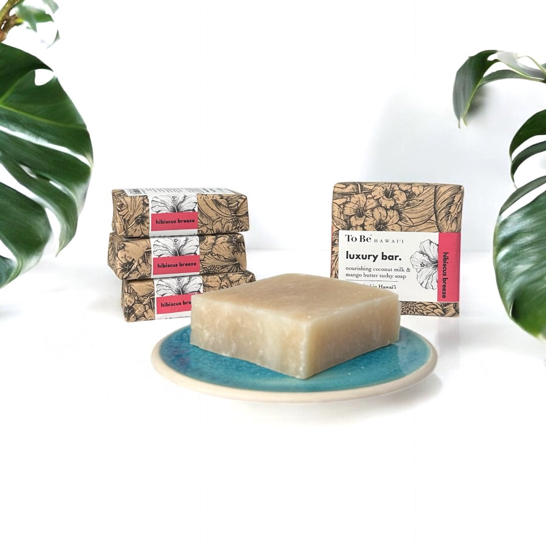 Hibiscus Breeze Luxury Bar Soap with Coconut Milk and Mango Butter