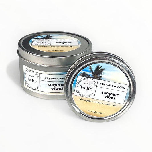 Summer Vibes Soy Wax Candle *NEW!