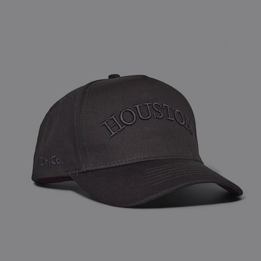 Houston Midnight Collection Black Trucker Hat Destination Hat Co.