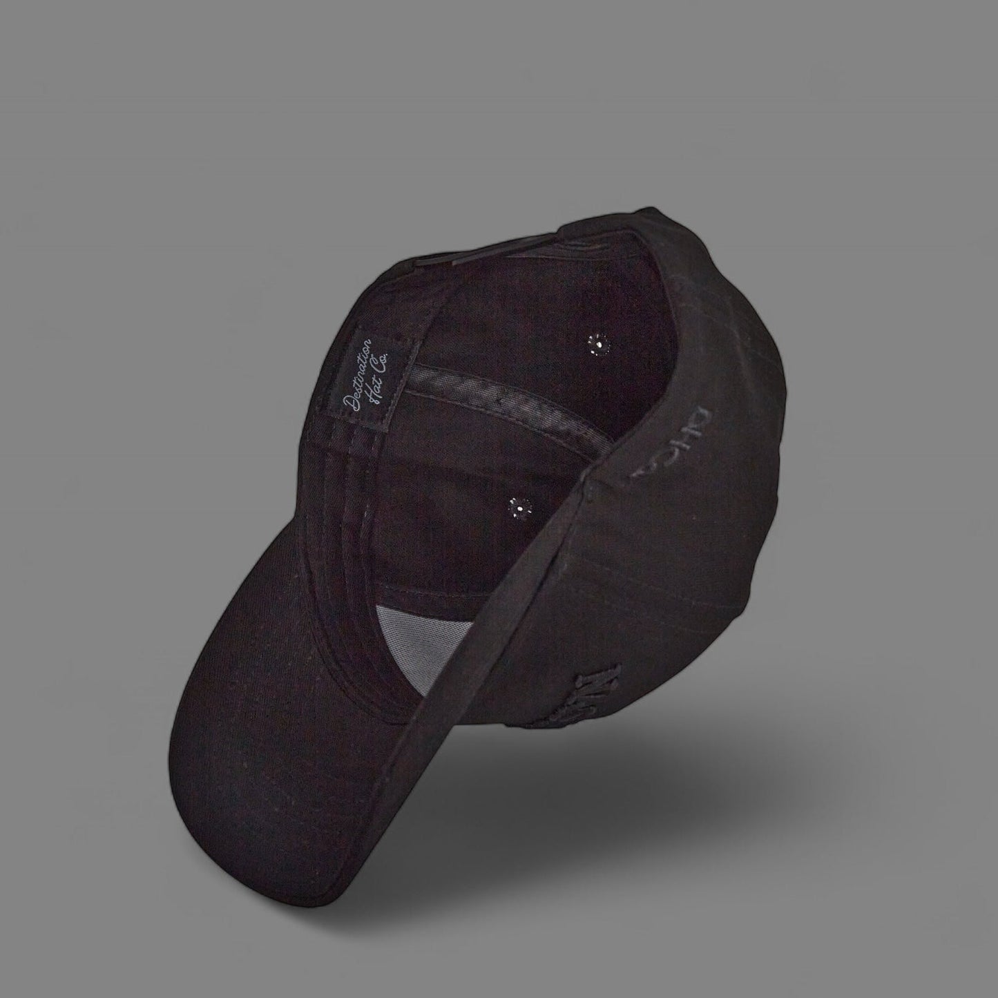 Midnight Collection Black Pre-curved Trucker Hat Nashville