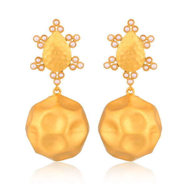 Playa del Sol Drop Earrings - Pearl