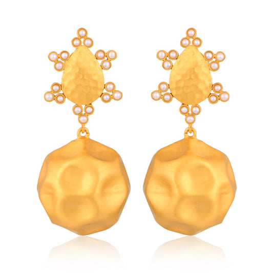 Playa del Sol Drop Earrings - Pearl