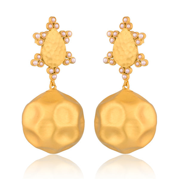 Playa del Sol Drop Earrings - Pearl