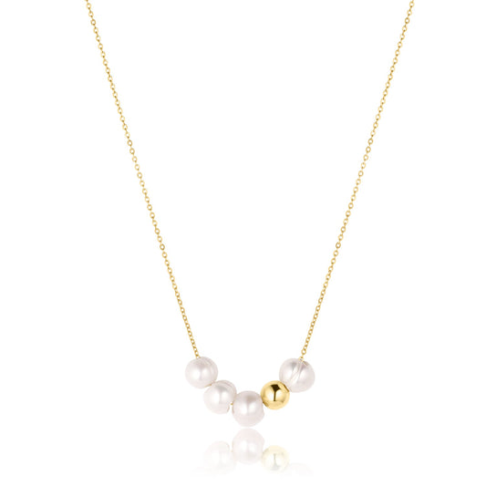 Freshwater Pearl Gold Filled Necklace 14k Pendant Portia Necklace