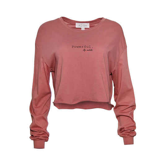 Powerful Mauve Cropped Top Cropped Body Top ADIBA