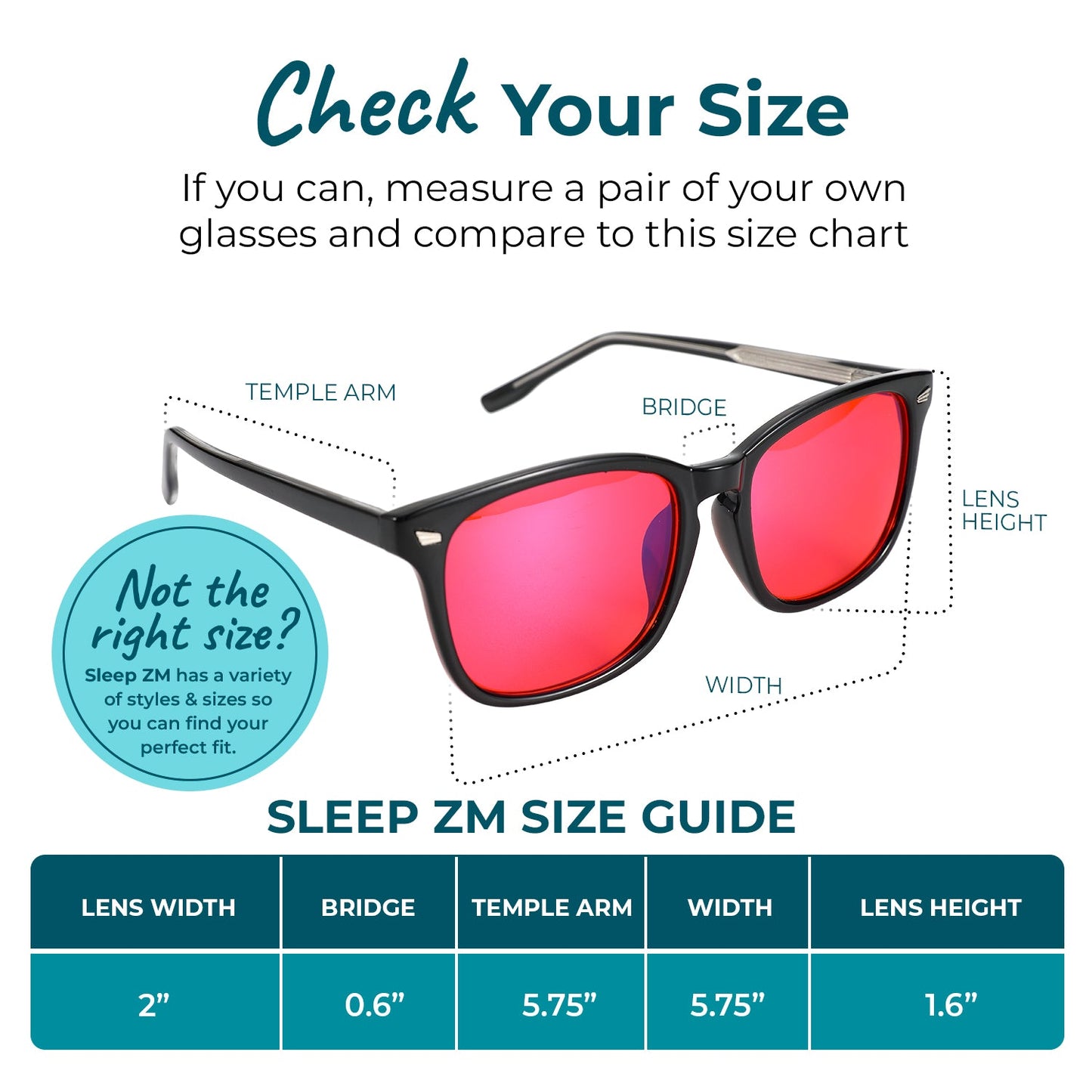 Wayfarer Red Premium Glasses SleepZM