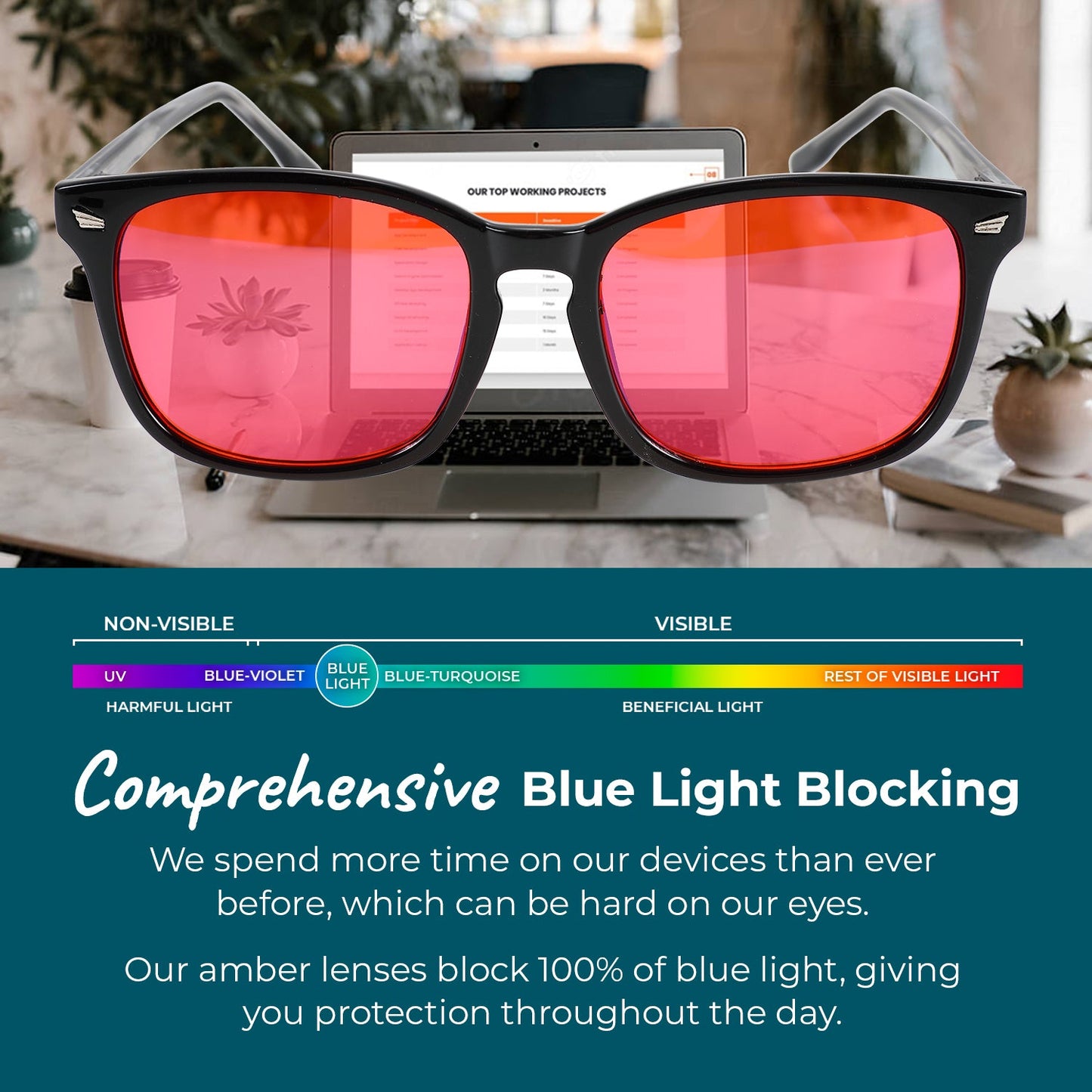 Wayfarer Red Premium Glasses SleepZM