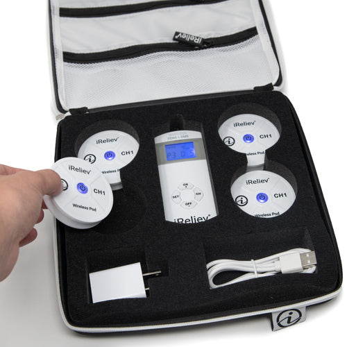 Hard Protective Carry Case Wireless TENS EMS iReliev