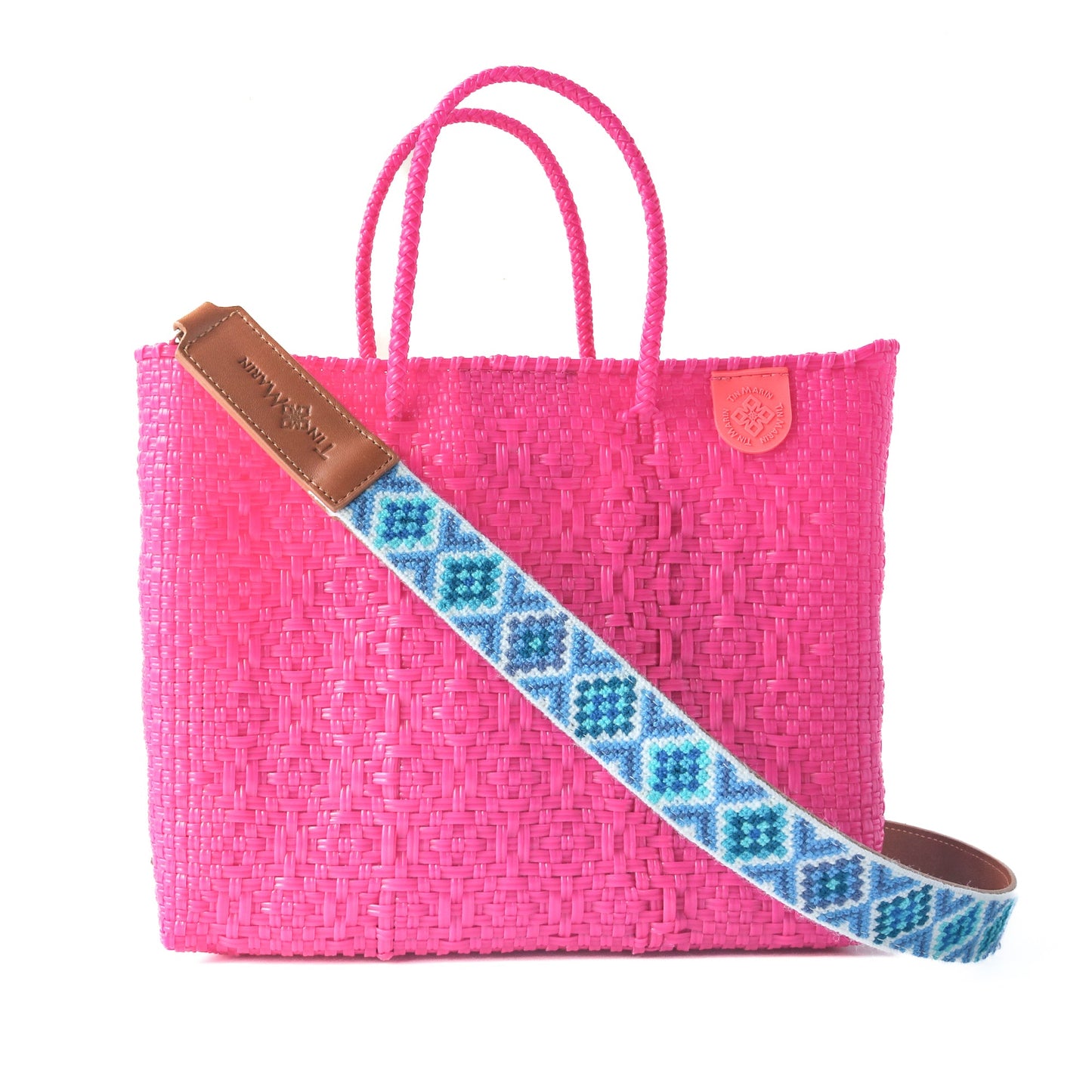 Medium Woven Crossbody Bag Medium Size Vallarta Resort Collection